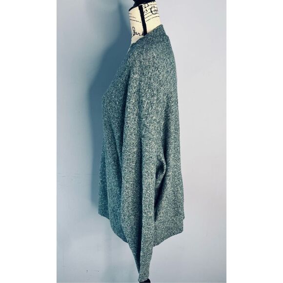 Brand New Vero Moda Women's 1X Plus Melange Sea Moss Long Sleeve T-Shirt Top - Picture 3 of 10